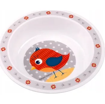 Canpol babies Plastová miska Ptáček Šedý 270 ml