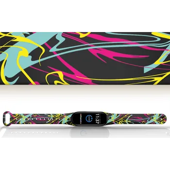 Sportovní měřič Náhradní náramek Mi band 3/4/5/6/7 Cákance barev Barva: Vícebarevná, Pro Přístroj: Xiaomi Mi band 5/6/7