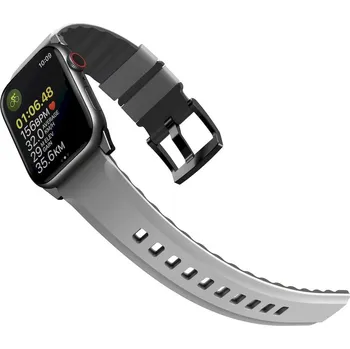 Řemínek UNIQ Linus Airsoft Silikonový řemínek pro Apple Watch 38/40/41mm šedý