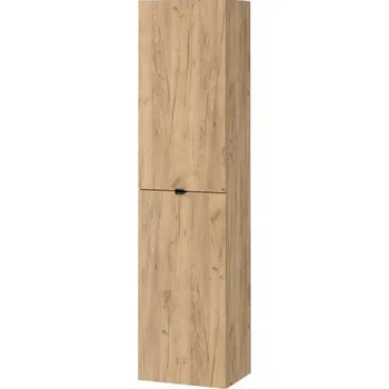 Koupelnový nábytek Cersanit Malika, vysoká závěsná skříňka 400x300x1600 mm, dub, S598-049-DSM