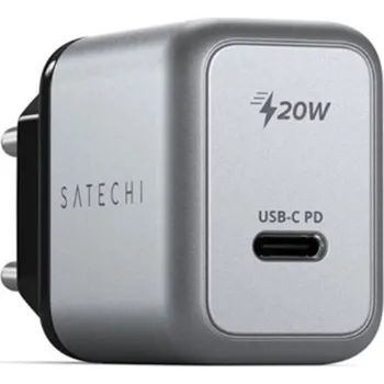 Mobilní telefon Nabíječka do sítě Satechi 20W USB-C PD Wall Charger - Space Grey