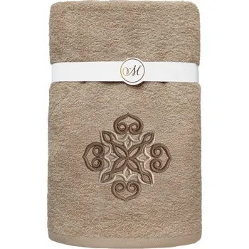 Ručník Sada bavlněných ručníků MARIBELLA 005 3 ks béžová/mandala