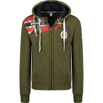 Pánská mikina GEOGRAPHICAL NORWAY mikina pánská FESPOTE MEN 100 nadměrná velikost L khaki