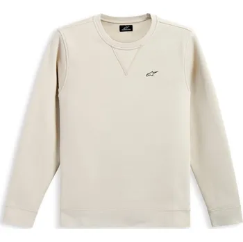 Pánská mikina ALPINESTARS mikina POSITIVE CREW bílá off white - XL