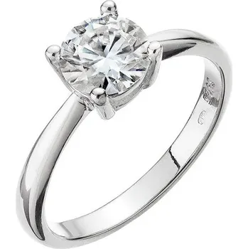 Prsten Stříbrný prsten ELEN 15M00006 moissanite 56
