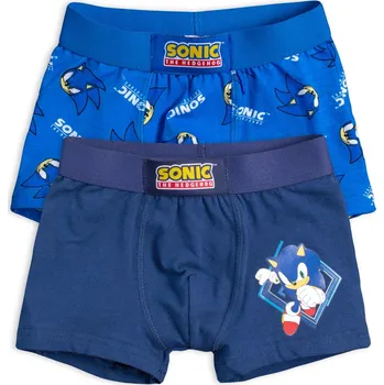 SONIC Chlapecké boxerky SONIC, balení 2 ks, modré Velikost: 104-110