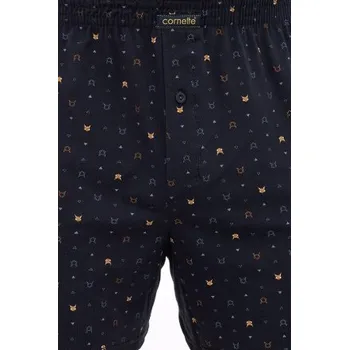 Trenýrky Trenýrky Cornette 002/329 - bavlna Černo-šedo-tmavá M