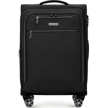 Střední černý kufr z měkkého polyesteru | WITTCHEN | 56-3S-172-10