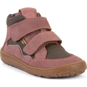 Dívčí polobotky Dívčí barefoot boty TEX AUTUMN Gray/Pink Froddo G3110266-17 - 26