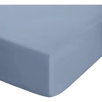 Prostěradlo Modré napínací perkálové prostěradlo 90x190 cm Easy Iron Percale – Catherine Lansfield ID_1800065