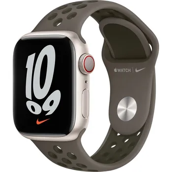 Mobilní telefon Řemínek Apple Watch 41mm olivově šedý / cargo khaki sportovní řemínek Nike