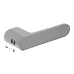 Kuchinox Salida, klika na dveře s klíčem a vnitřním zámkem, broušená ocel, LAV-KSD_0M0A