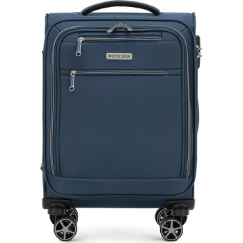 Měkký modry kabinový kufr z polyesteru | WITTCHEN | 56-3S-171-90