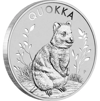 Perth Mint Australian Quokka stříbrná mince 1oz 2023