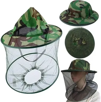 Kšiltovka Klobouk proti komárům, na hlavu se síťkou