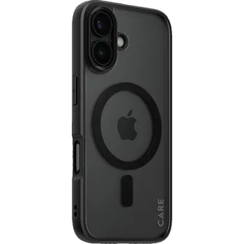 Pouzdro na mobilní telefon Kryt na mobil PanzerGlass CARE kryt Apple iPhone 16 MagSafe Combat černý/černý + záruka proti žloutnutí