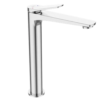 Vodovodní baterie Invena Alonia, vysoká umyvadlová baterie h-289, chromová, INV-BU-70-W01-V