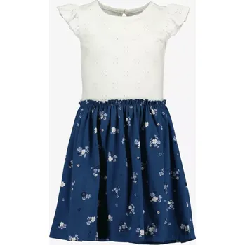 Dívčí šaty Dívčí šaty bílomodré s kytičkami Blue Seven 721682 velikost 116