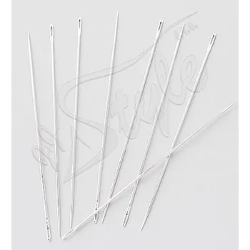 Materiál na výrobu šperku Jehly pro korálkování 66,5x0,8mm - 25Ks - 25Ks
