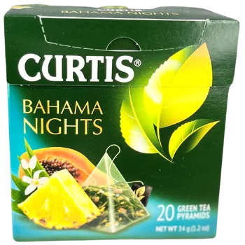 Čaj Curtis zelený čaj Bahama Nights pyramidy 18ks