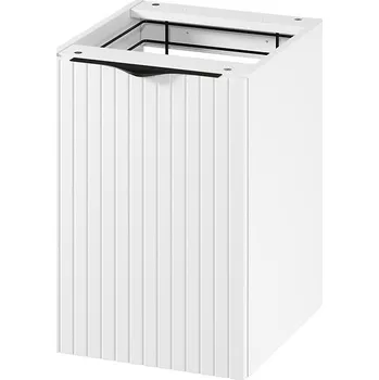 Nábytek Cersanit Tirso, nízká doplňková skříňka s košem na prádlo 400x446x551 mm, bílá matná, S1017-029