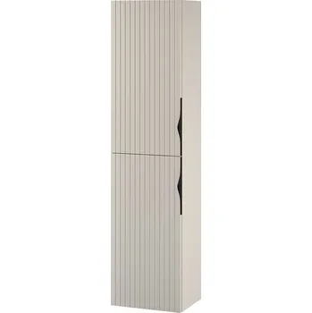 Koupelnový nábytek Cersanit Tirso, vysoká závěsná skříňka 400x302x1600 mm, béžová matná, S1015-006