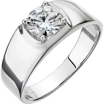 Prsten Stříbrný prsten LEO 15M00008 moissanite 54