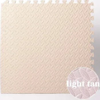 Hrací deka Měkká pěnová podložka pro děti | dětská podložka, hrací koberec - Světlé opálení , 24 ks