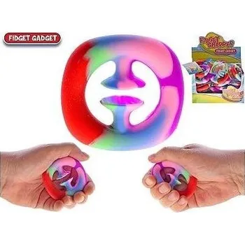 Bublifuk Fidget snapper duhový 6cm 36ks v DBX