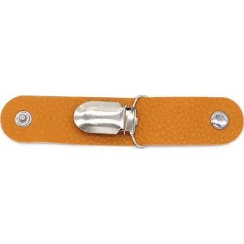 Klobouk Kožený cestovní klip na klobouk | cestovní doplněk, kloboukový držák - pomerančový