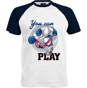Pánské tričko Tričko You Can Play Druh: Pánské, Barva: Navy | Bílá, Velikost: L