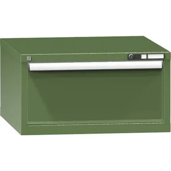 Dílenský stůl Podvěsný kontejner pro dílenský stůl, v x š x h: 390 x 578 x 630 mm, 1 x zásuvka, barva zelená RAL6011