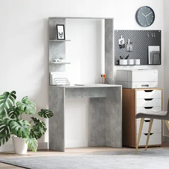 Psací stůl Obdélníkový psací stůl VidaXL 78,5 x 37 x 154,5 cm betonový vzhled