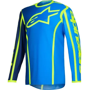 Moto dres Motokrosový dres FLUID APEX, ALPINESTARS (modrá/žlutá fluo) 2026