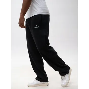 Pánské tepláky BAGGY ŠIROKÉ bavlněné Černé GOOD LUCK Name XL