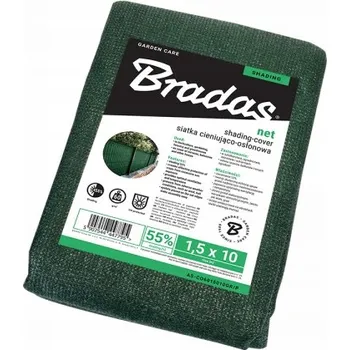 zahradní zástěna Stínící tkanina Bradas zelená 55% 1,5x10 m 60 g/m2