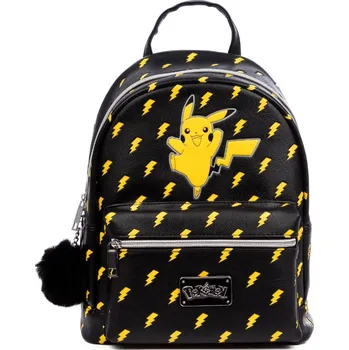 Městský batoh Batoh dámský Pokémon: Pikachu (objem 7 litrů|22 x 28 x 11 cm) černý polyuretan