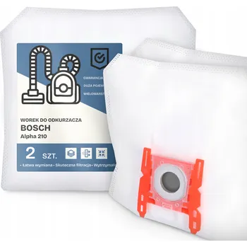 Sáček do vysavače 2x SÁČEK do VYSAVAČE Bosch Alpha 210 Syntetický Odolný Velký Sáčky G9