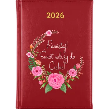 Kalendář Knižní kalendář 2026 A5 červený