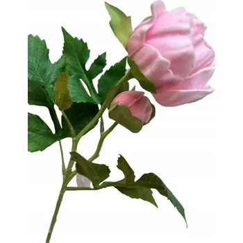 umělá květina PEONIA PIVOŇKA KRÉM RŮŽOVÝ VĚTVIČKA 43 CM UMĚLÉ KVĚTINY