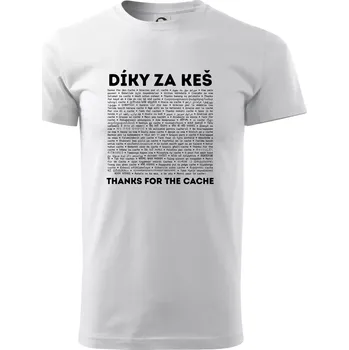 Pánské tričko Díky za keš (v různých jazycích) - Triko extra velké (5-8XL) - 7XL ( Bílá )