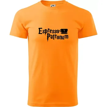 Pánské tričko Harry - Espresso Patronum - Klasické pánské triko vyšší gramáže - 2XL ( Tangerine orange )
