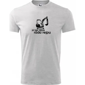 Já tak nějak ráda rejpu - dámská verze - Tričko dětské bavlněné - 98 cm / 2 roky ( Světlešedý Melír )