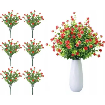 umělá květina Umělé Květy Větvičky do Kytice na Stůl Hřbitov Doplňkové 6 ks