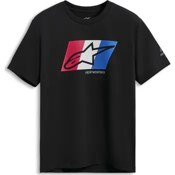 Pánské tričko Triko GLOBAL CSF, ALPINESTARS (černá/červená/bílá/modrá)