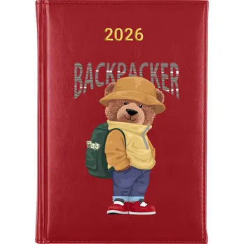 Kalendář Knižní kalendář 2026 A5 červený