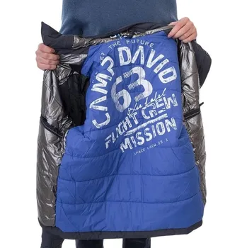 CAMP DAVID Pánská zimní bunda s kapucí BLUE CCB-1955-2042/0700/M