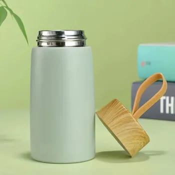 Termohrnek Nerezový termo cestovní hrnek mini | termo hrnek, přenosná termoska - zelená 280 ml