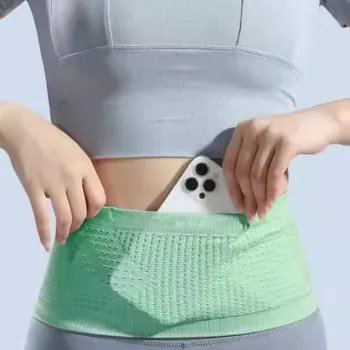 Ledvinka Běžecká elastická ledvinka na mobil | běžecká ledvinka, sportovní pás - Zelený , S