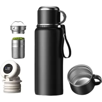 Termoska Velkokapacitní termoska s čajovým sítkem | termo hrnek, láhev na čaj